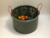Thumbnail: Basket
Color: Green, Blue, Oatmeal
Size: 7.5” x 7.5” 4.75”
$45.00 each.